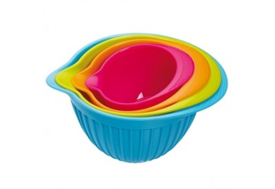 Colour Works set of 4 Silicone Measuring Bowls